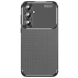 Etui Beline Carbon Armor do Galaxy A55 5G, czarne