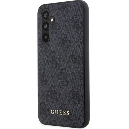 Etui Guess 4G Metal Gold Logo do Galaxy A54 5G, szare
