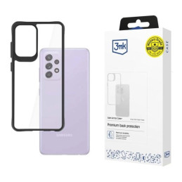 Etui 3MK SatinArmor+ Case do Galaxy A52 4G/5G, przezroczyste z czarną ramką