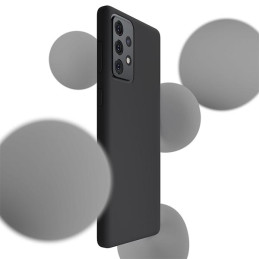 Etui 3MK Silicone Case do Galaxy A52 4G/5G, czarny/black