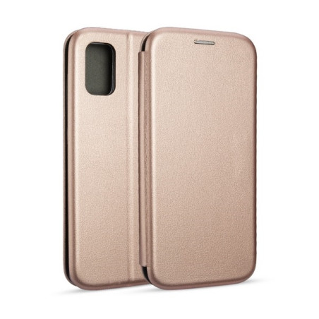 Etui Beline Book Magnetic do Galaxy A41 różowo-złote