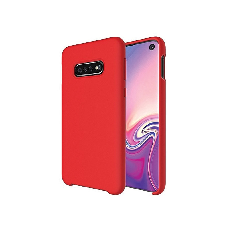 Etui Beline Silicone do Galaxy A41 czerwone