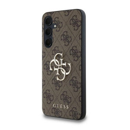 Etui Guess 4G Big Metal Logo do Galaxy A35, brązowe