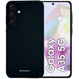 Etui Mercury Silicone do Galaxy A35, czarne