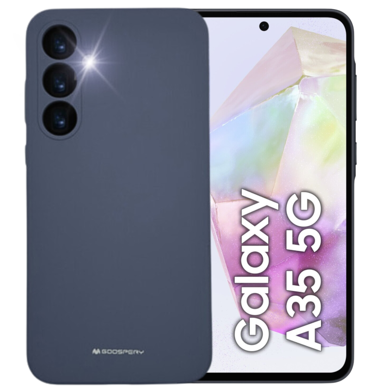 Etui Mercury Silicone do Galaxy A35, lawendowe