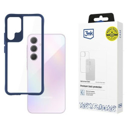 Satynowe Etui 3MK Satin Armor Case+ do Galaxy A35 5G, niebieskie