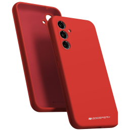 Etui Mercury Silicone do Galaxy A34 5G, czerwone