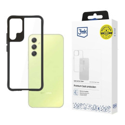Etui 3MK SatinArmor+ Case do Galaxy A24 4G, przezroczyste z czarną ramką