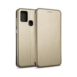 Etui Beline Book Magnetic do Galaxy A21s złote