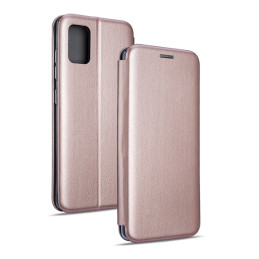 Etui Beline Book Magnetic do Galaxy A20s różowo-złote