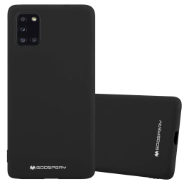 Etui Mercury Silicone do Galaxy A31, czarne