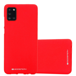 Etui Mercury Silicone do Galaxy A31, czerwone