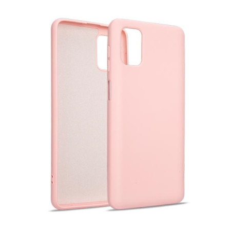 Etui Beline Silicone do Galaxy M51 różowo-złote
