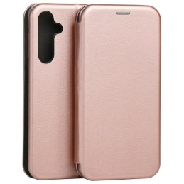 Etui Beline Book Magnetic do Galaxy M35 różowo-złote