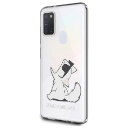 Etui Karl Lagerfeld Choupette Fun do Galaxy M21, transparent