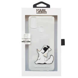 Etui Karl Lagerfeld Choupette Fun do Galaxy M21, transparent