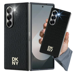 Etui DKNY Repeat Pattern Stack Logo do Samsung Galaxy Z Fold6, czarne