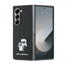 Etui Karl Lagerfeld Saffiano Metal Pin do Galaxy Z Fold6, czarne