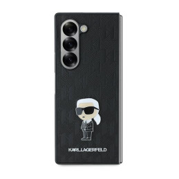 Etui Karl Lagerfeld Saffiano Ikonik Pin do Galaxy Z Fold6, czarne