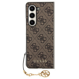 Etui Guess 4G Charms Collection do Samsung Galaxy Z Fold5, brown/brązowy