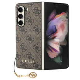 Etui Guess 4G Charms Collection do Samsung Galaxy Z Fold5, brown/brązowy