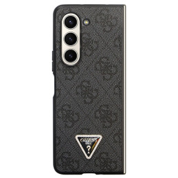 Etui Guess Leather 4G Diamond Triangle do Galaxy Z Fold5, czarne
