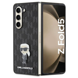 Etui Karl Lagerfeld Saffiano Monogram Ikonik Pin do Galaxy Z Fold5, czarne