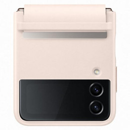 Etui Samsung Flap Leather Cover do Galaxy Z Flip 4 brzoskwiniowe