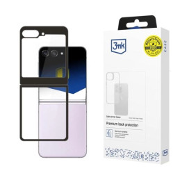 Etui 3MK SatinArmor+ Case do Galaxy Z Flip 5, przezroczyste z czarną ramką