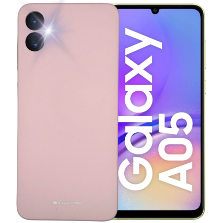 Etui Mercury Silicone do Galaxy A05, różowo-piaskowe