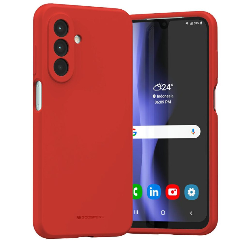Etui Mercury Silicone do Galaxy A26 czerwony