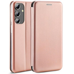 Etui Beline Book Magnetic do Galaxy A04s różowo-złote