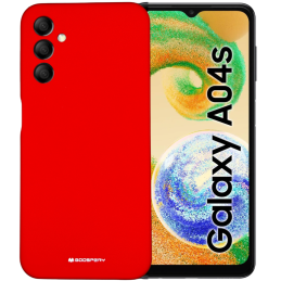 Etui Mercury Silicone do Galaxy A04s, czerwone