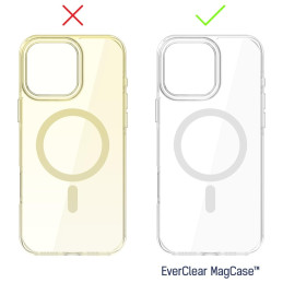 Nieżółknące etui 3MK EverClear MagCase do iPhone 16 Pro Max, przezroczyste