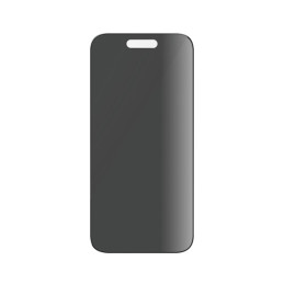 Szkło hartowane na cały ekran PanzerGlass Ultra-Wide Fit Privacy do iPhone 15 Pro Max, przyciemniane z czarną ramką