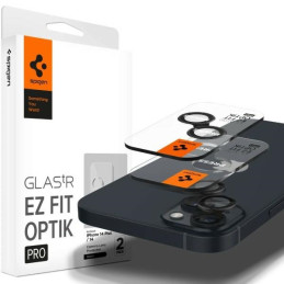 Szkło na aparat Spigen Glas.tR Ez Fit Optik Pro do  iPhone 15 / 15 Plus / 14 / 14 Plus, czarne, 2 sztuki