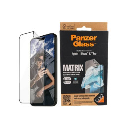 Szkło hybrydowe na cały ekran PanzerGlass Ultra-Wide Fit Matrix do iPhone 15