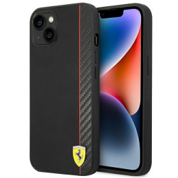 Etui Ferrari Carbon do iPhone 14 Plus,  czarne