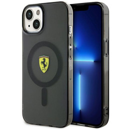 Etui Ferrari Translucent Magsafe do iPhone 14 Plus,  czarne