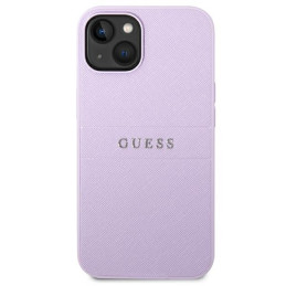 Etui Guess Saffiano Strap do iPhone 14 Plus, fioletowe