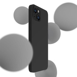 Etui 3MK Silicone Case do iPhone 14, czarne