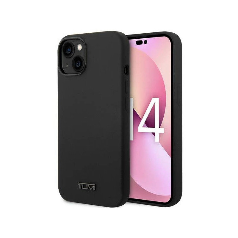 Etui Tumi Liquid Silicone do iPhone 14, czarne