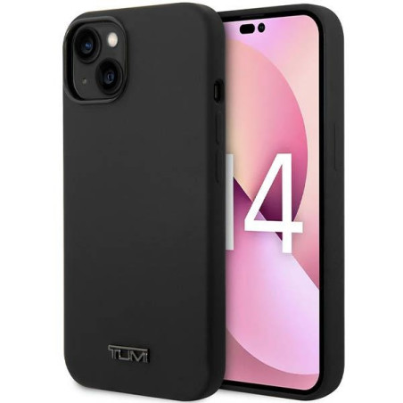 Etui Tumi Liquid Silicone do iPhone 14, czarne