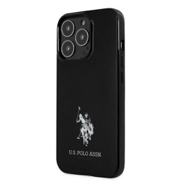 Etui US Polo Horses Logo do iPhone 13 Pro, czarne