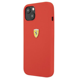 Etui Ferrari Silicone do iPhone 13 mini, czerwone