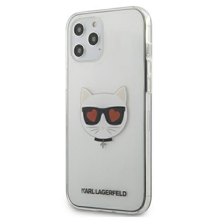 Etui Karl Lagerfeld Choupette do iPhone 12 Pro Max, Transparente