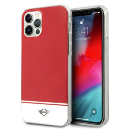 Etui Mini Stripe Collection do iPhone 12 Pro Max, czerwone