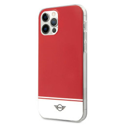 Etui Mini Stripe Collection do iPhone 12 Pro Max, czerwone