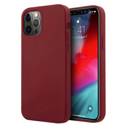 Etui Mini Silicone Tone On Tone do  iPhone 12 Pro Max, czerwone