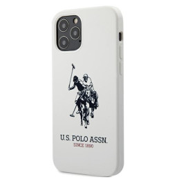 Etui US Polo Silicone Collection do iPhone 12 Pro Max, białe